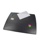 Подкладка для письма с клапаном Panta Plast, двухслойная, черная, PVC, 652х512 мм (0318-0014-01)