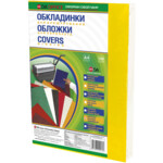 Обложки картонные D&A Chromolux Gloss глянец, желтый, А4, 250г/м2, 100 шт (1220101010300)