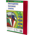 Обложки картонные D&A Chromolux Gloss глянец, красный, А4, 250г/м2, 100 шт (1220101010500)