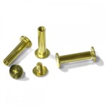 Болты для переплета металлические Agent, 20 мм, золот, 100 шт (1402331)
