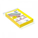 Обложки пластиковые Agent, непрозрачные, желтые, А4, 400 мкн, 100 шт (1524077)