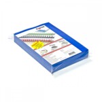 Обложки пластиковые Agent, непрозрачные, синие, А4, 400 мкн, 100 шт (1524373)