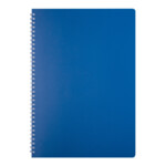 Зошит на пружині Buromax Classic, А4, 80 л, клітина, пласт. обкладинка, синій (BM.2446-002)