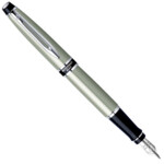 Ручка пір'яна Waterman Expert Urban Silver CT FP F с чехлом 10 025