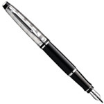 Ручка пір'яна Waterman Expert Deluxe Black CT FP F 10 038
