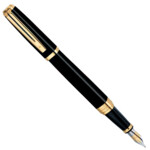 Ручка перьевая Waterman Exception Ideal Black GT FP F 11 027