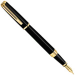 Ручка пір'яна Waterman Exception Slim Black GT FP F 11 028