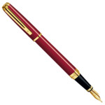 Ручка перьевая Waterman Exception Slim Red GT FP F 11 031