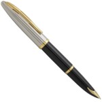 Ручка пір'яна Waterman Carene Deluxe Black/silver FP F 11 200