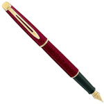 Ручка пір'яна Waterman Hemisphere Marblad Red FP F 12 050