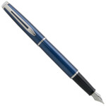 Ручка пір'яна Waterman Hemisphere Metallic Blue CT FP F 12 601