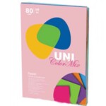 Цветная бумага Uni Color Pastel Mix (ассорти 5 цветов), А4, 80 г/м2, 250 л