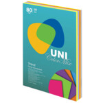Цветная бумага Uni Color Trend Mix (ассорти 5 цветов), А4, 80 г/м2, 250 л