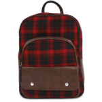 Рюкзак Olli 2U-2415 Square  бордовый/черный/коричневый
