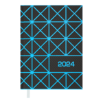 Ежедневник датированный 2024 Buromax LINEA А5 синий 336 с (BM.2151-02)