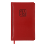 Ежедневник датированный 2024 Buromax Bravo А6 L2U красный 336 с (BM.2523-05)