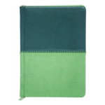 Ежедневник недатированный Buromax Quattro, А5, 288 стр., темно-зеленый+светло-зеленый (BM.2024-87)