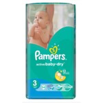 Подгузники Pampers Active Baby-DryРазмер 3 (Midi) 5-9 кг, 54шт (4015400649687)