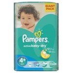 Подгузники Pampers Active Baby-Dry Размер 4+ (Maxi+) 9-16 кг, 70шт (4015400736325)
