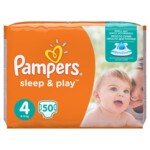 Підгузки Pampers Sleep&Play Розмір 4 (Maxi) 8-14 кг, 50 шт (4015400224242)