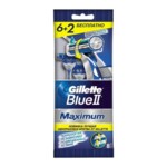 Бритвы одноразовые Gillette Blue 2 Max (6 шт) + 2 две бритвы бесплатно (7702018956692)