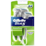 Одноразовые бритвы Gilette Blue 3 SenseCare (3 шт) (7702018361519)