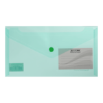 Папка-конверт на кнопке Buromax Travel, DL (240x130 мм), зеленый (BM.3938-04)