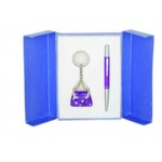 Набір подарунковий Langres Purse: Ручка кулькова + брелок, фіолетовий