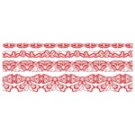 Лента самоклеящаяся ZiBi Lace Bow, 4*50см, красная с блестками