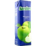Яблочный сок Sandora, тетрапак, 1000 мл