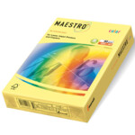 Цветная бумага Maestro Color Pastell YE23, Yellow (желтый), А4, 80 г/м2, 500 л