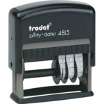 Датер з вільним полем Trodat 4813, пластик, 26х9 мм, 3,8 мм, укр