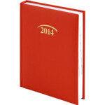 Ежедневник датированный карманный Brunnen Joy, красный, 2020 г