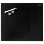 Стеклянная магнитно-маркерная доска Nobo Diamond Magnetic Drywipe Boards Black 30 х 30 см, черная, без рамки (1903950)