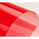 Обкладинки пластикові Agent, прозорі, червоні, А4, 180 мкн, 100 шт (1510472)