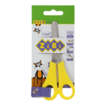 Ножницы детские с линейкой ZiBi, 132 мм, желтый (ZB.5001-08)