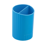 Стакан для ручек пластиковый ZiBi, 2 отделения, синий (ZB.3000-02)