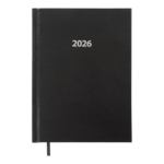 Ежедневник датированный 2026 Buromax Strong А5, черный 336 с (BM.2129-01)