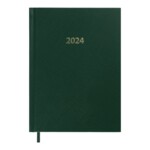 Ежедневник датированный 2024 Buromax STRONG А5 зеленый 336 с (BM.2129-04)