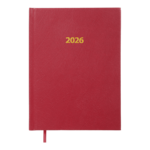 Ежедневник датированный 2026 Buromax Strong А5, тёмно-красный 336 с (BM.2129-13)