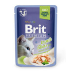 Влажный корм для кошек Brit Premium Cat Trout Fillets Jelly 0,085 кг