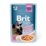 Влажный корм для кошек Brit Premium Cat Sterilised Salmon Fillets Gravy 0,085 кг
