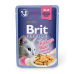 Влажный корм для кошек Brit Premium Cat Chicken Fillets Jelly 0,085 кг
