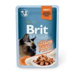 Влажный корм для кошек Brit Premium Cat Turkey Fillets Gravy 0,085 кг