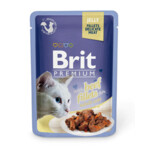 Влажный корм для кошек Brit Premium Cat Beef Fillets Jelly 0,085 кг