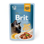 Влажный корм для кошек Brit Premium Cat Tuna Fillets Gravy 0,085 кг