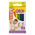 Карандаши цветные ZiBi Baby Line Mini Jumbo 6 цветов (ZB.2450)