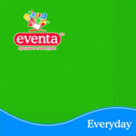 Салфетки столовые Eventa трехслойные зеленые 33х33 см 20 шт (34503100_4823071602456)