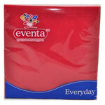 Салфетки столовые Eventa трехслойные красные 33х33 см 20 шт (34507500_4823071602456)