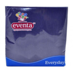 Салфетки столовые Eventa трехслойные синие 33х33 см 20 шт (34503800_4823071602456)